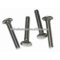 types of carriage bolts, flat head carriage bolt, mushroom head carriage bolt